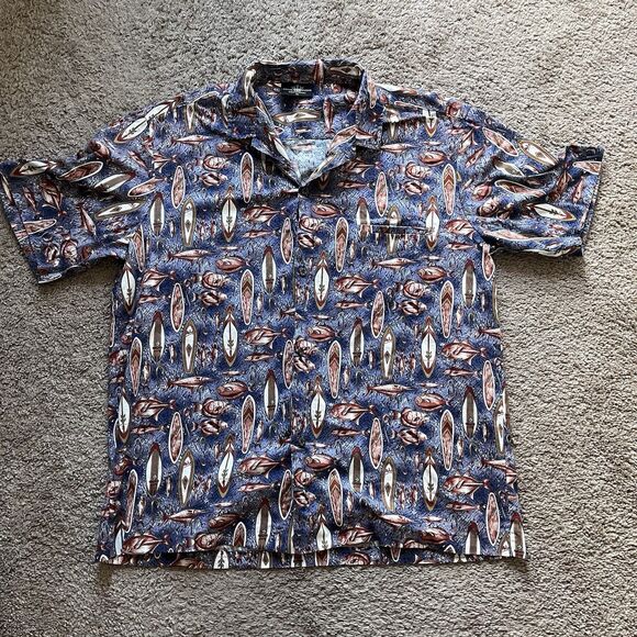 Royal Creations Other - Vintage Royal Creations Hawaiian Shirt XL Made in Hawaii Surf Fish Aloha